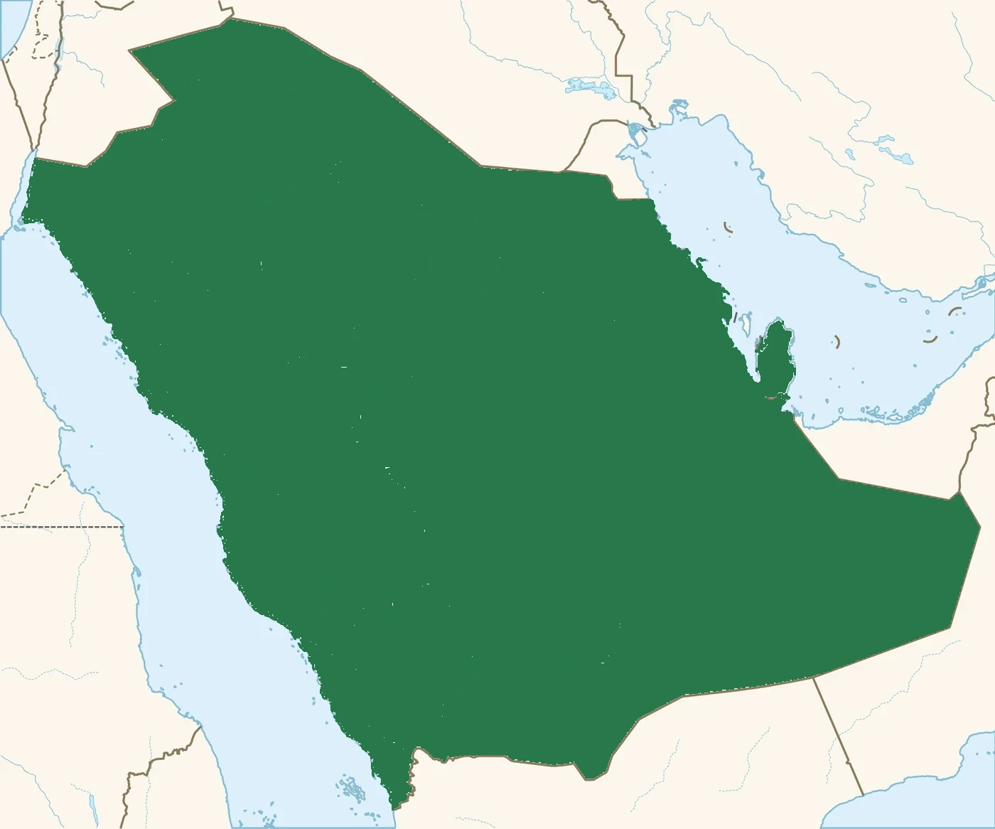 خريطة تغطية التوصيل: جميع مناطق المملكة العربية السعودية